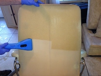 Upholstery Cleaning Before and After